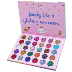 ABELYN swatches 30 colors showing rich glitter pigments for bold accents