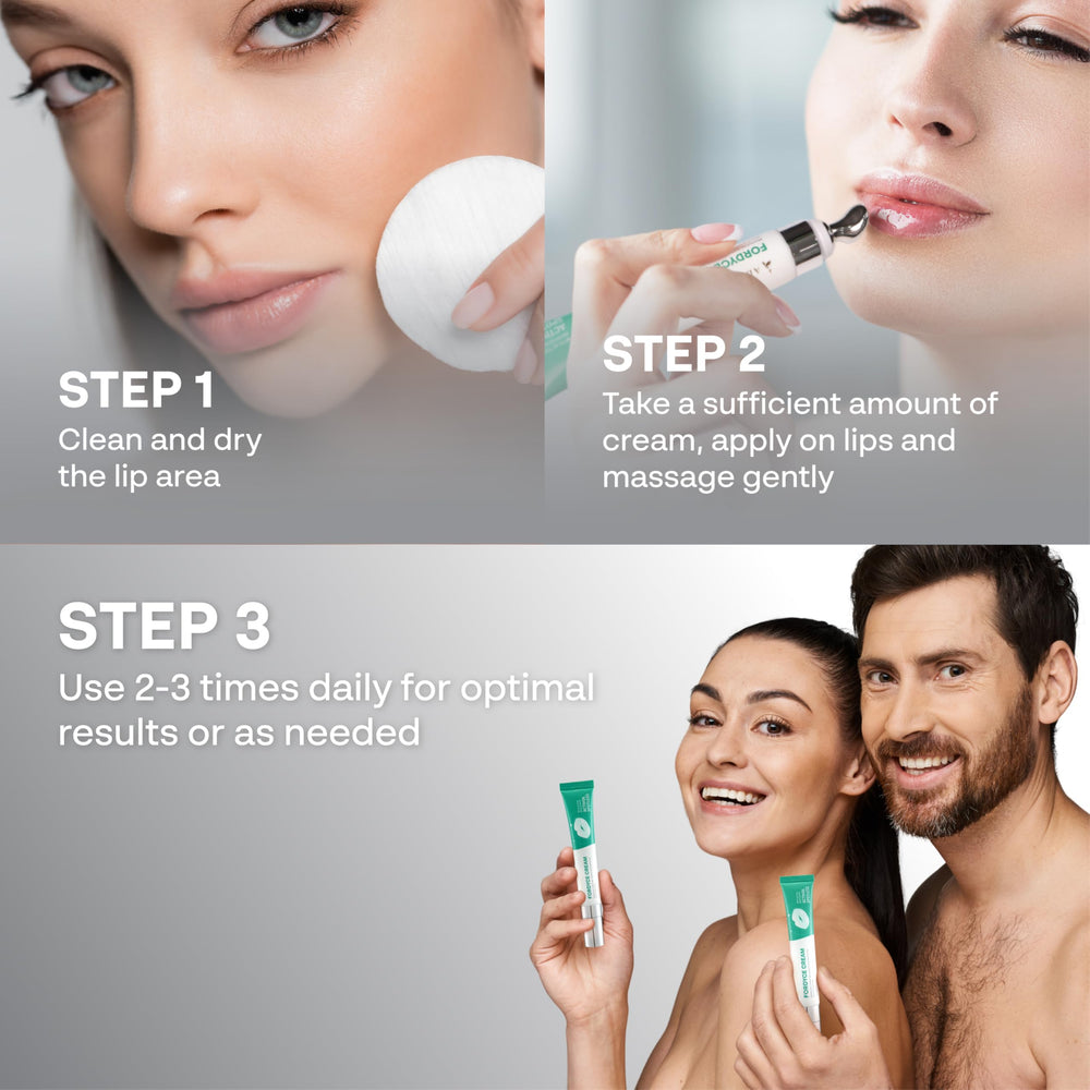 Abera Fordyce Cream rapid absorption without grease for daytime wear.