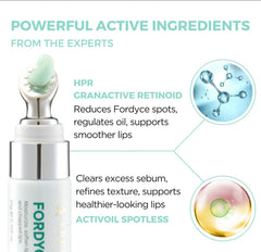 Abera Fordyce Cream with shea butter and almond oil provides deep nourishment.