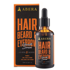 ABERA hair growth serum bottle designed for natural regrowth support