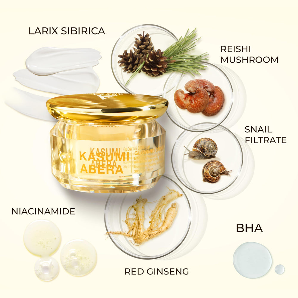 ABERA Kasumi Glowing Cream in daily routine context supports easy morning or night use