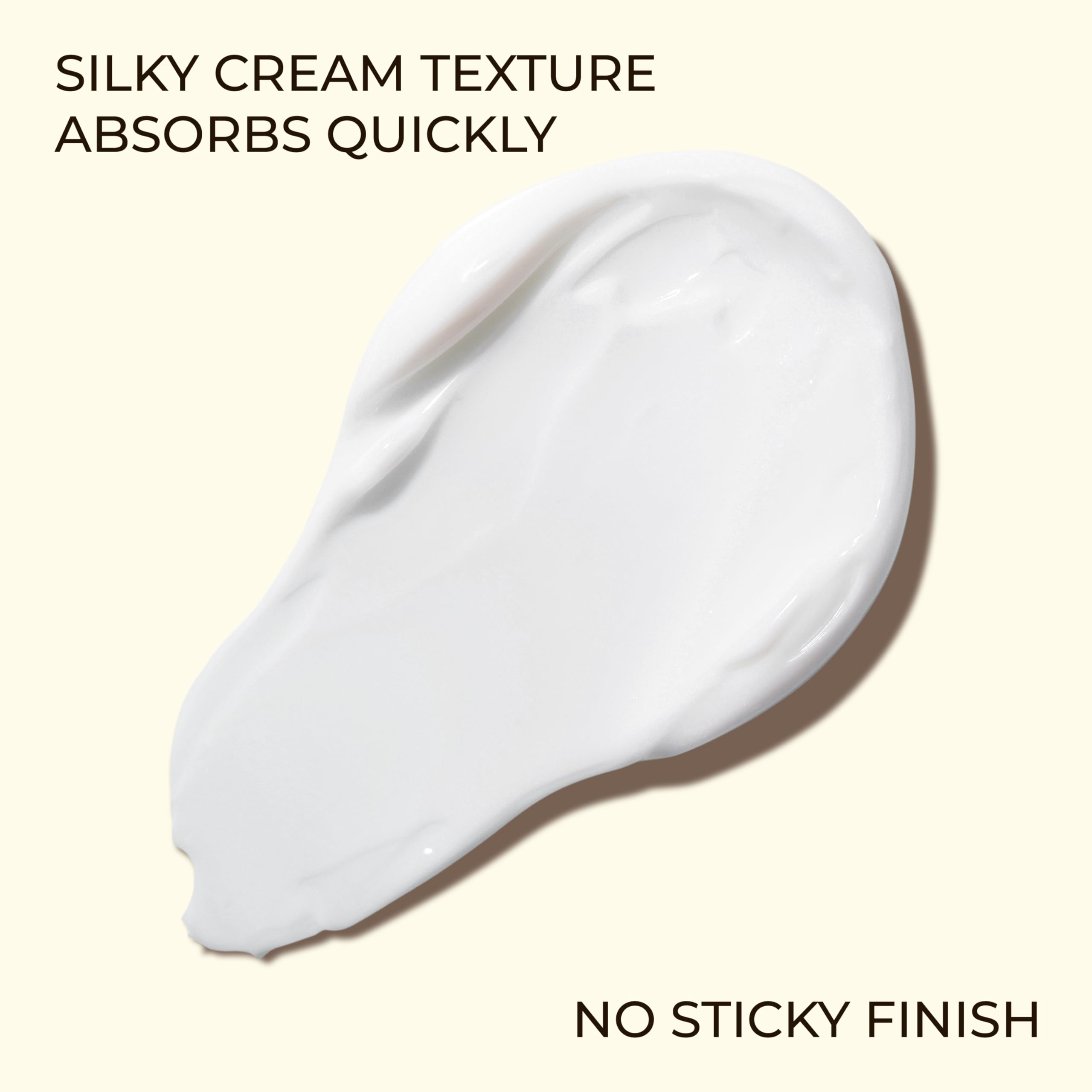 ABERA Kasumi Glowing Cream applied on skin hints smoother, luminous texture