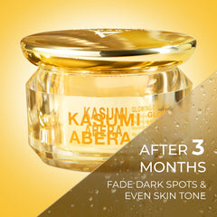 ABERA Kasumi Glowing Cream texture swatch showing creamy hydration