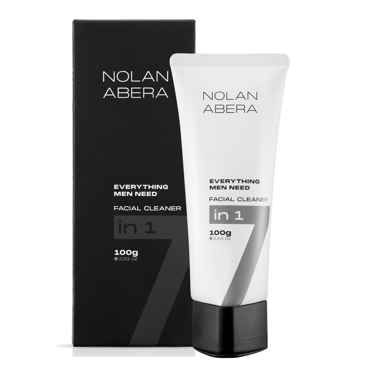 ABERA Nolan daily cleanser bottle—oil control for a refreshed complexion.