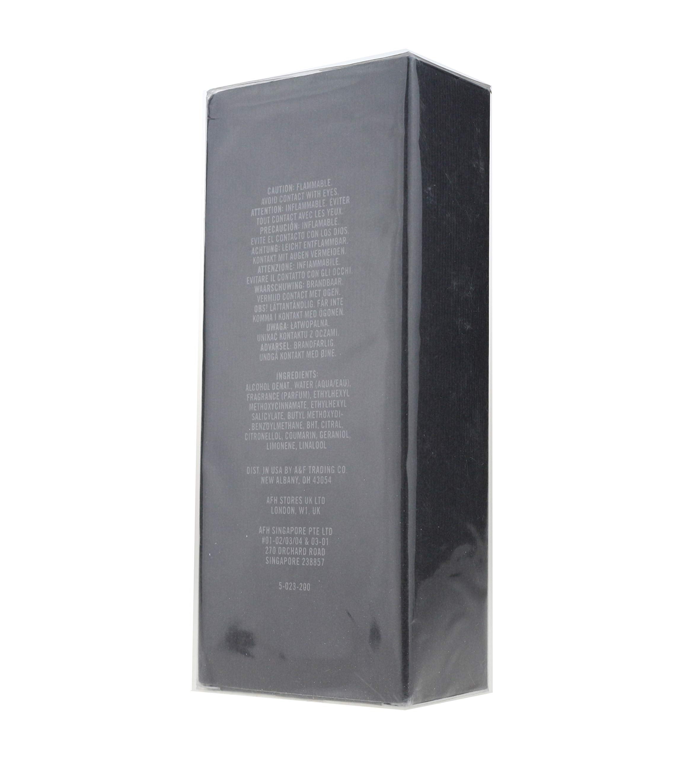 Fierce bottle side shot emphasizes citrus and woody notes ideal for daily outings.