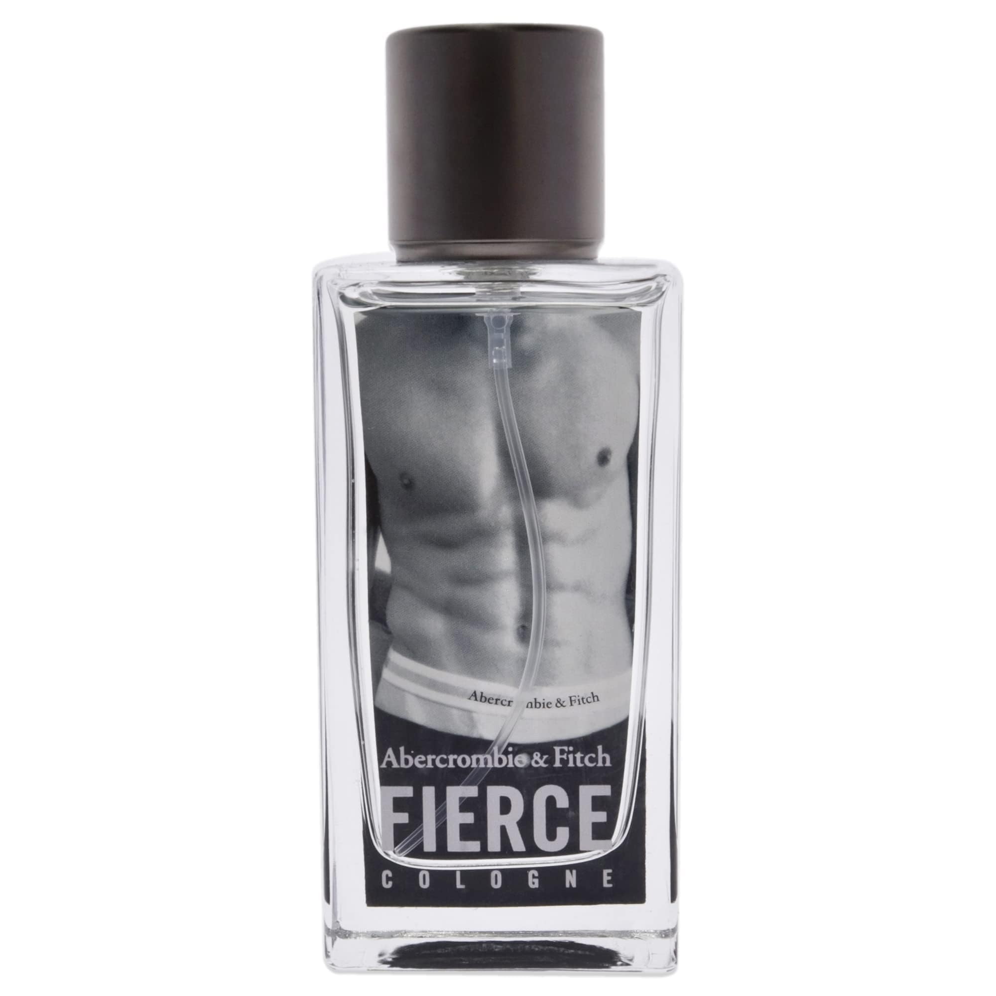 Abercrombie & Fitch Fierce EDC label closeup showcasing premium ingredients and confident aura.