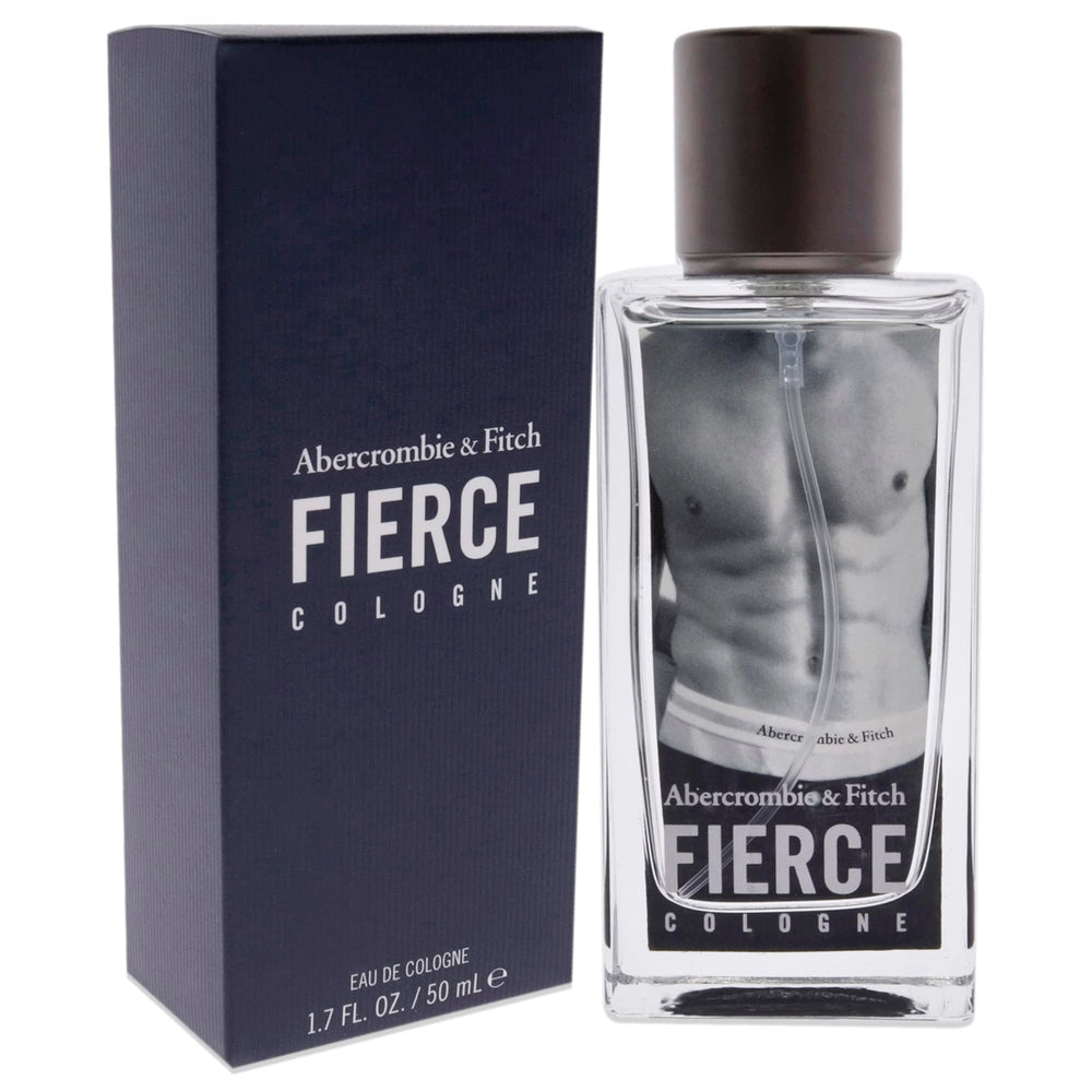 Abercrombie & Fitch Fierce EDC woody notes image emphasizing versatile all-day fragrance.