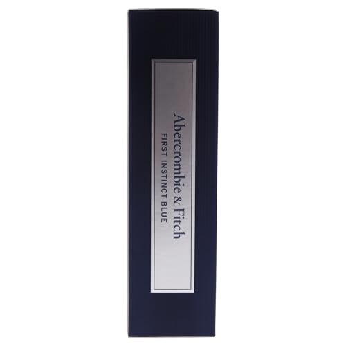 Abercrombie & Fitch First Instinct Blue display imagery highlights bold, lasting performance.