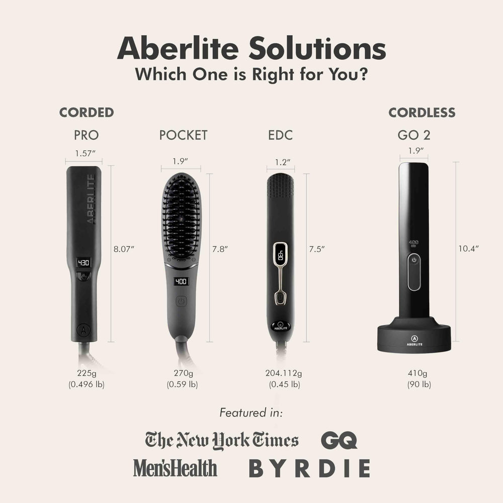 Aberlite Go 2 versatile for beards and hair types suitable for 0.5 inch plus beards