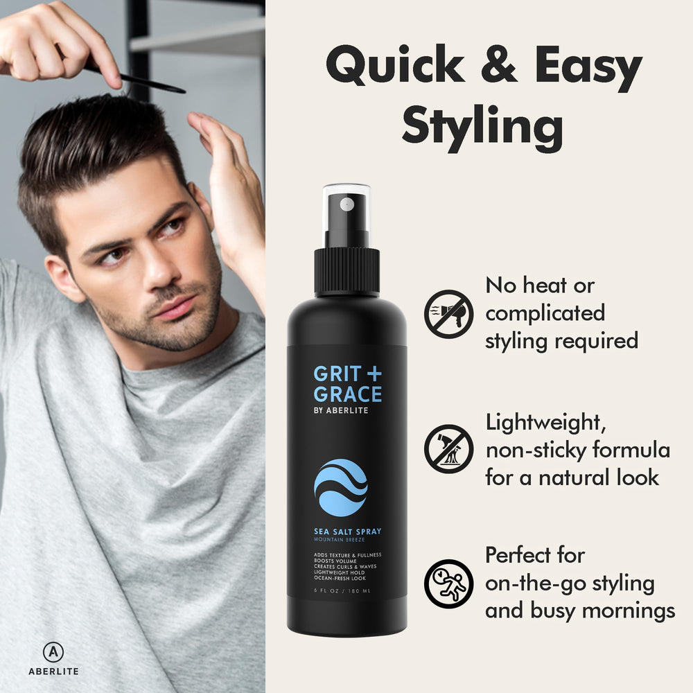 Aberlite Grit+Grace supports naturally messy styling