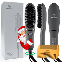 Aberlite Pocket beard straightener compact design for travel-ready grooming and quick styling.