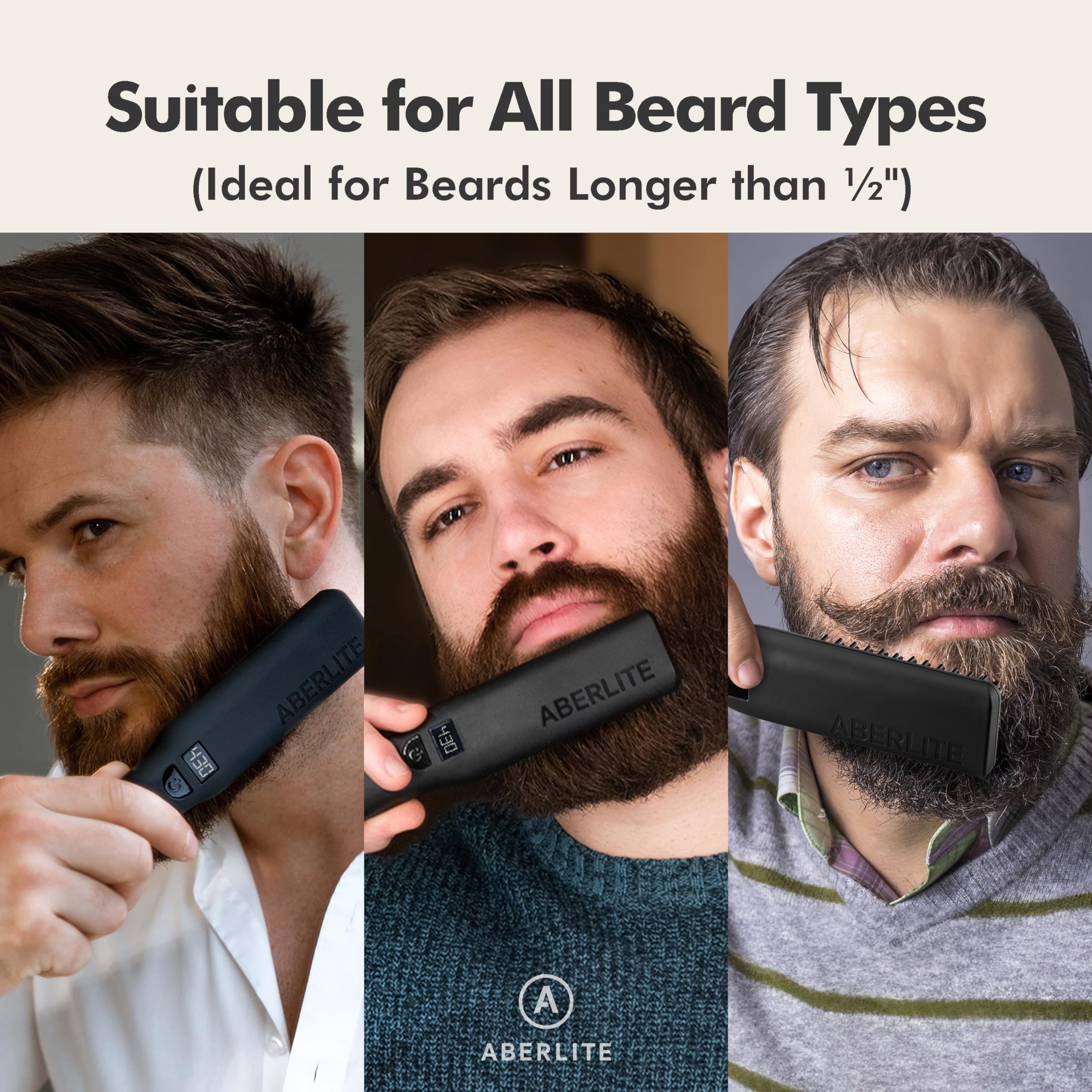 Aberlite Pro Upgraded 10 heat settings give versatile styling control.