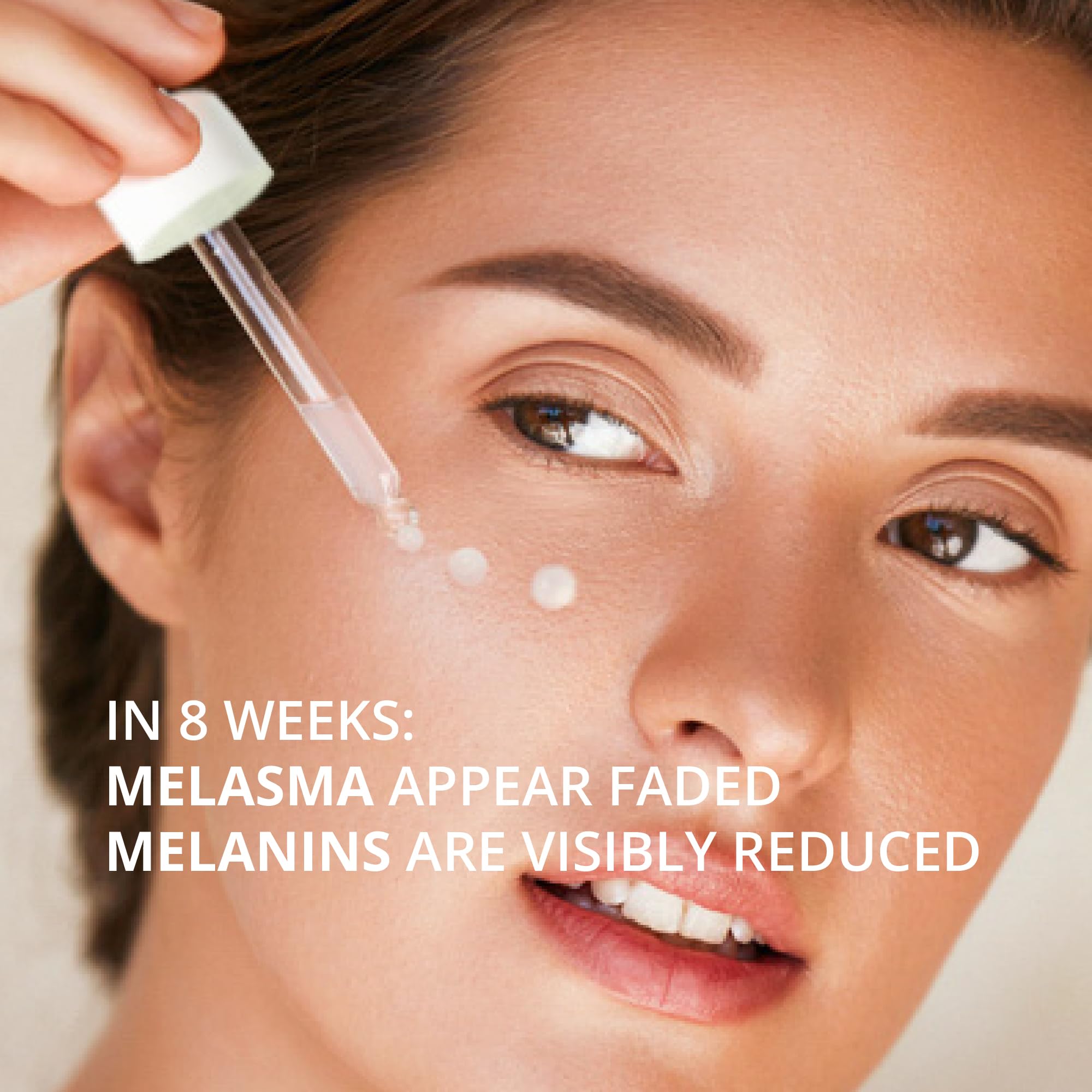 Abera Melasma Serum Hyaluronic Acid element, provides hydration during pigmentation care.