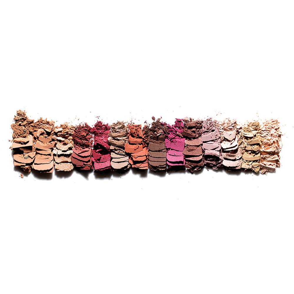 Anastasia Beverly Hills Modern Renaissance swatches arranged to reveal neutrals and berry accents