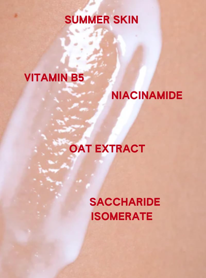 ABI AME Summer Skin hands applying serum-lotion on dry skin.
