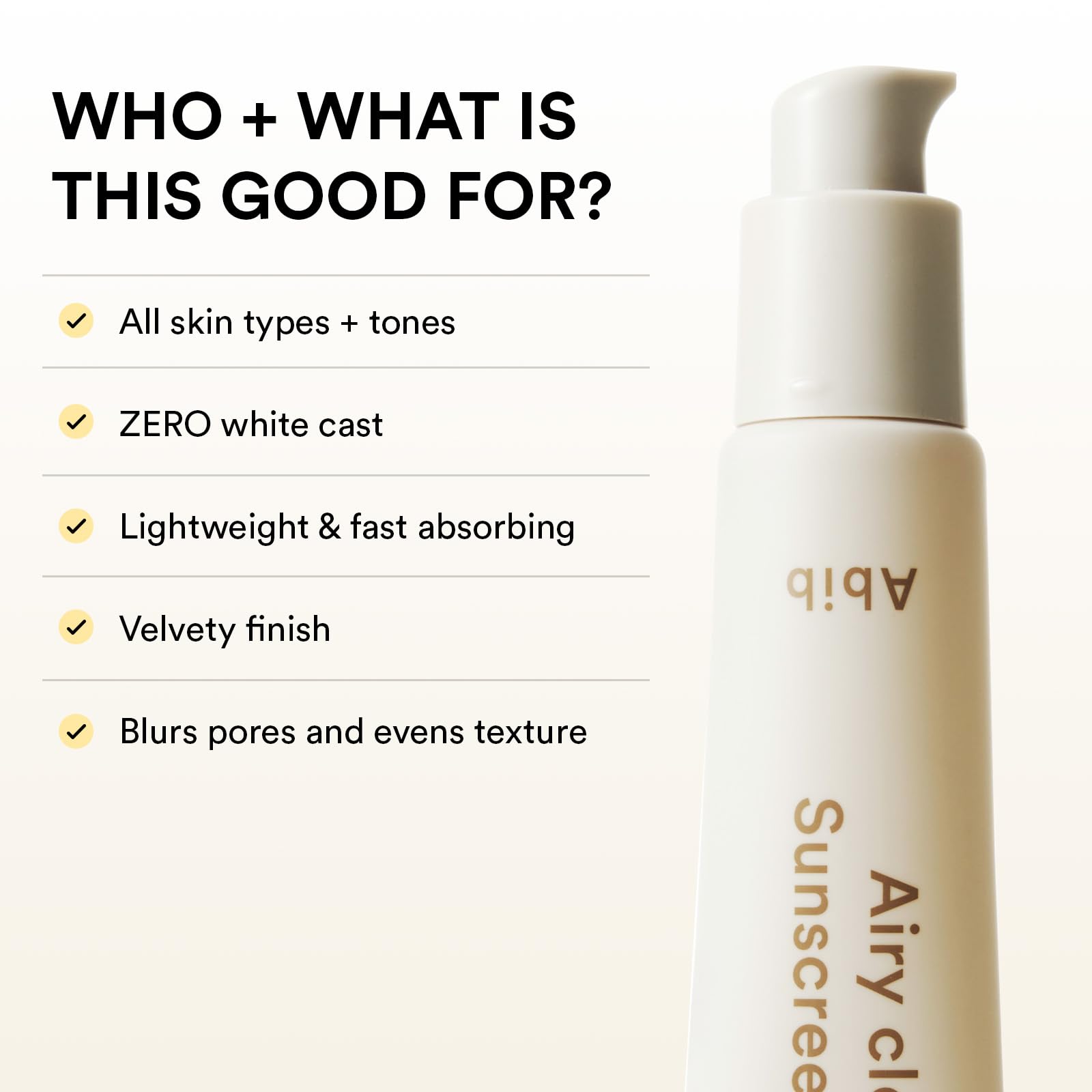 Abib Airy Clear Sunscreen Gel SPF30 suitable for daily use