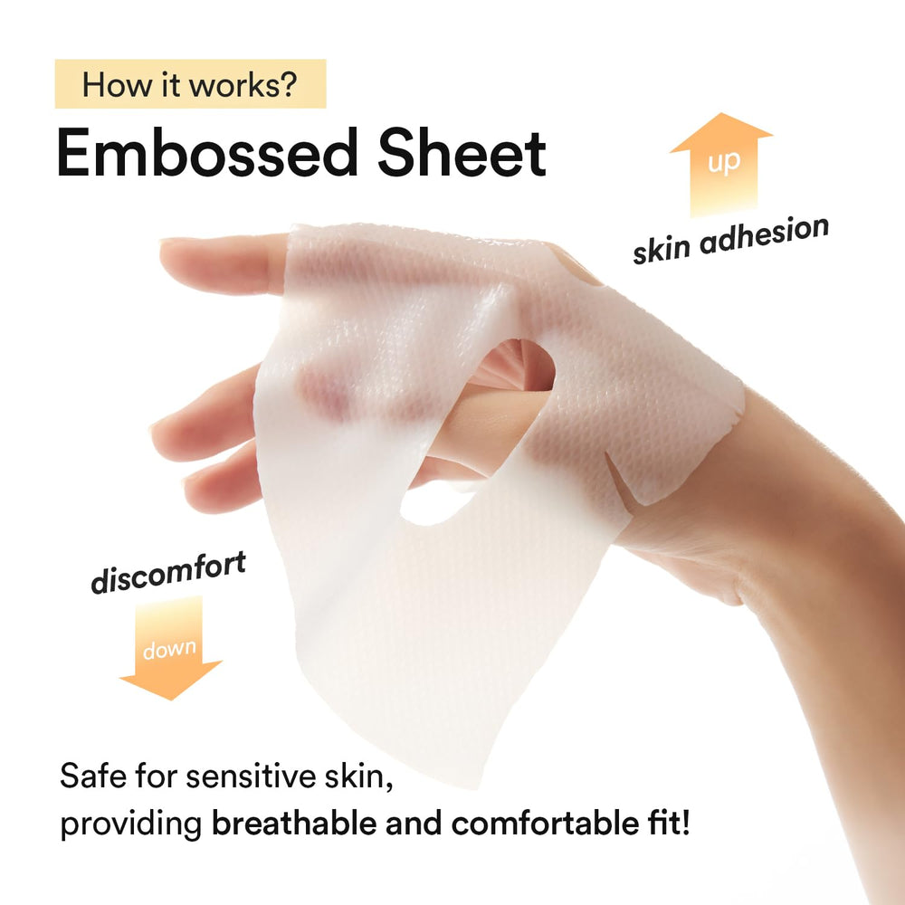 Abib vegan collagen mask sheet delivering gentle hydration on skin