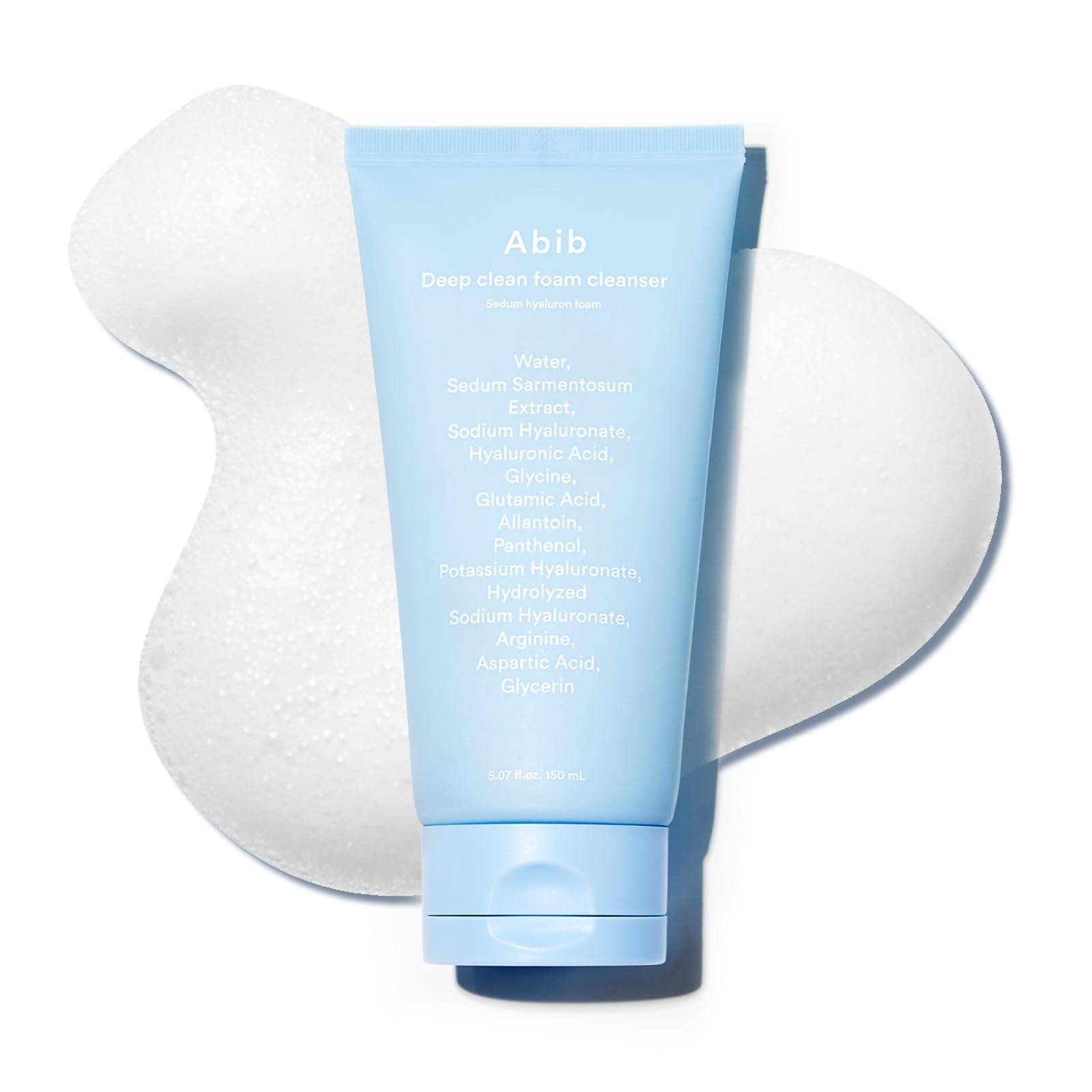 Abib Deep Clean Foam Cleanser bottle for a gentle daily cleanse.