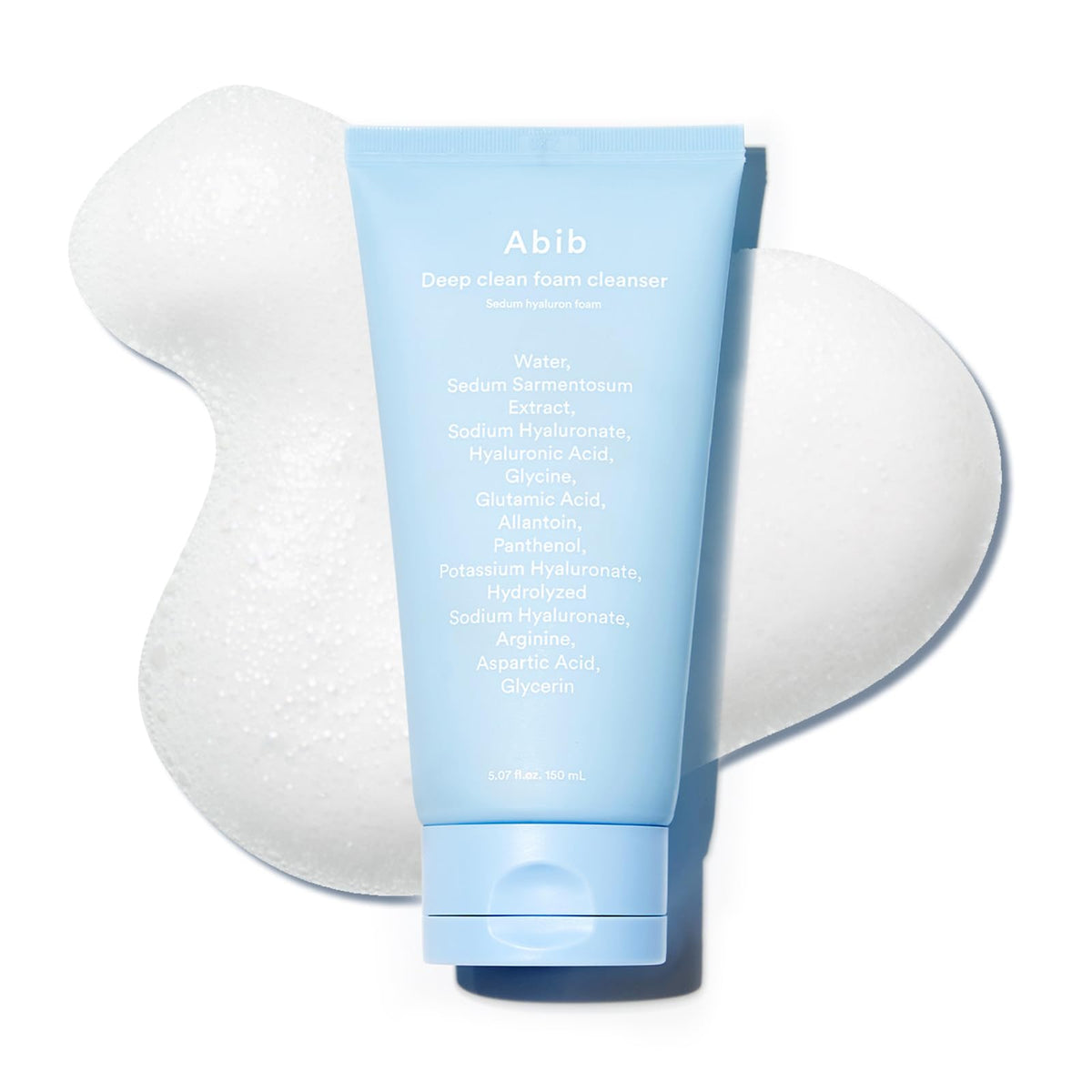 Abib Deep Clean Foam Cleanser bottle for a gentle daily cleanse.