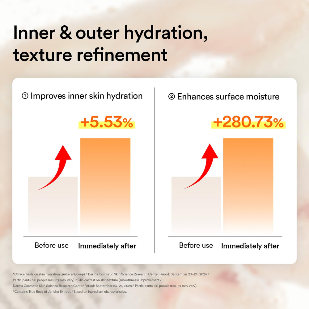 Abib dual-layer oil-serum detail hints at luxe hydration and easy layering.