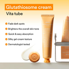 Abib Glutathiosome Cream application shot demonstrating massage and absorption