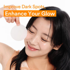 Abib Glutathiosome Dark Spot Pad soaked pad close-up for hydration.