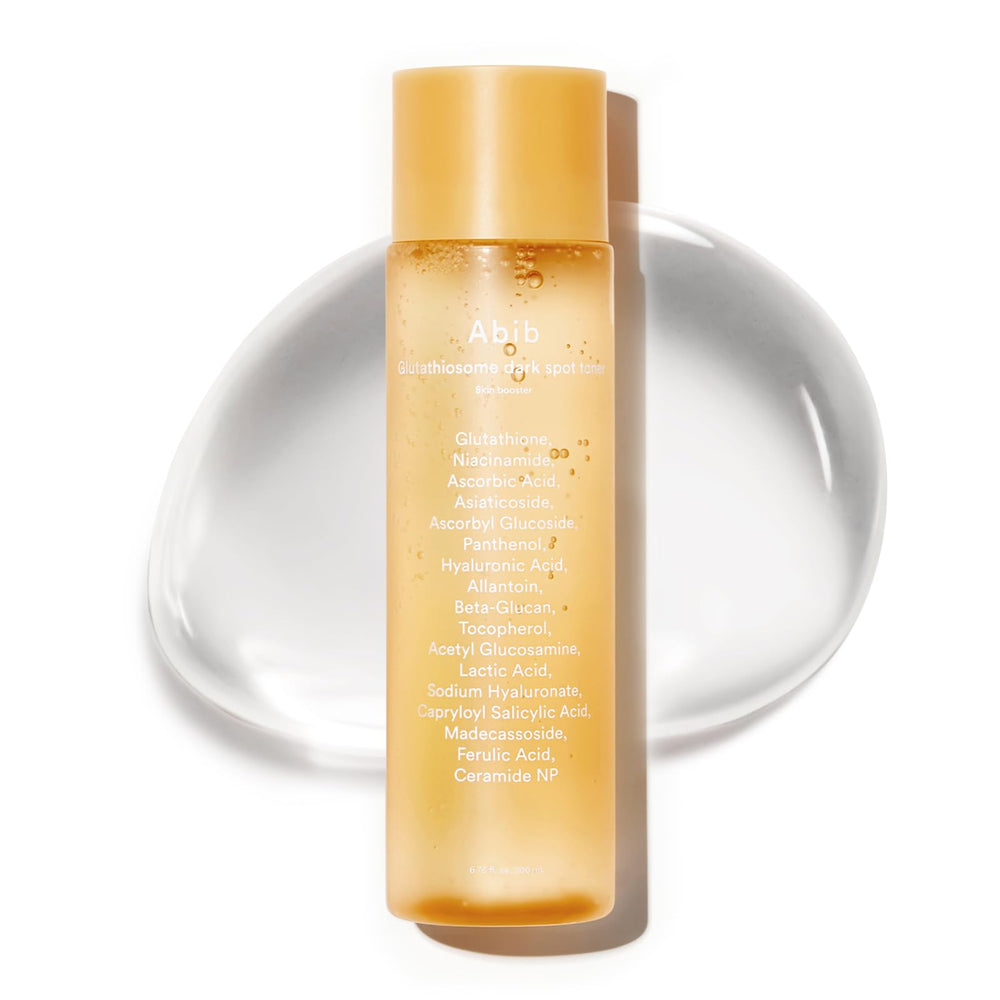 Abib Glutathiosome Dark Spot Toner bottle for daily brightening routine.