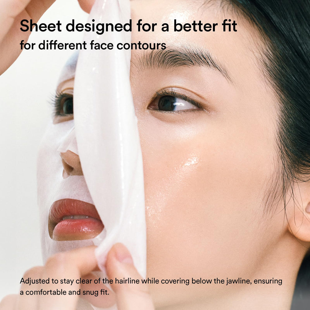 Abib gummy-sheet-mask dense gel-sheet closeup signaling deep essence delivery benefits.