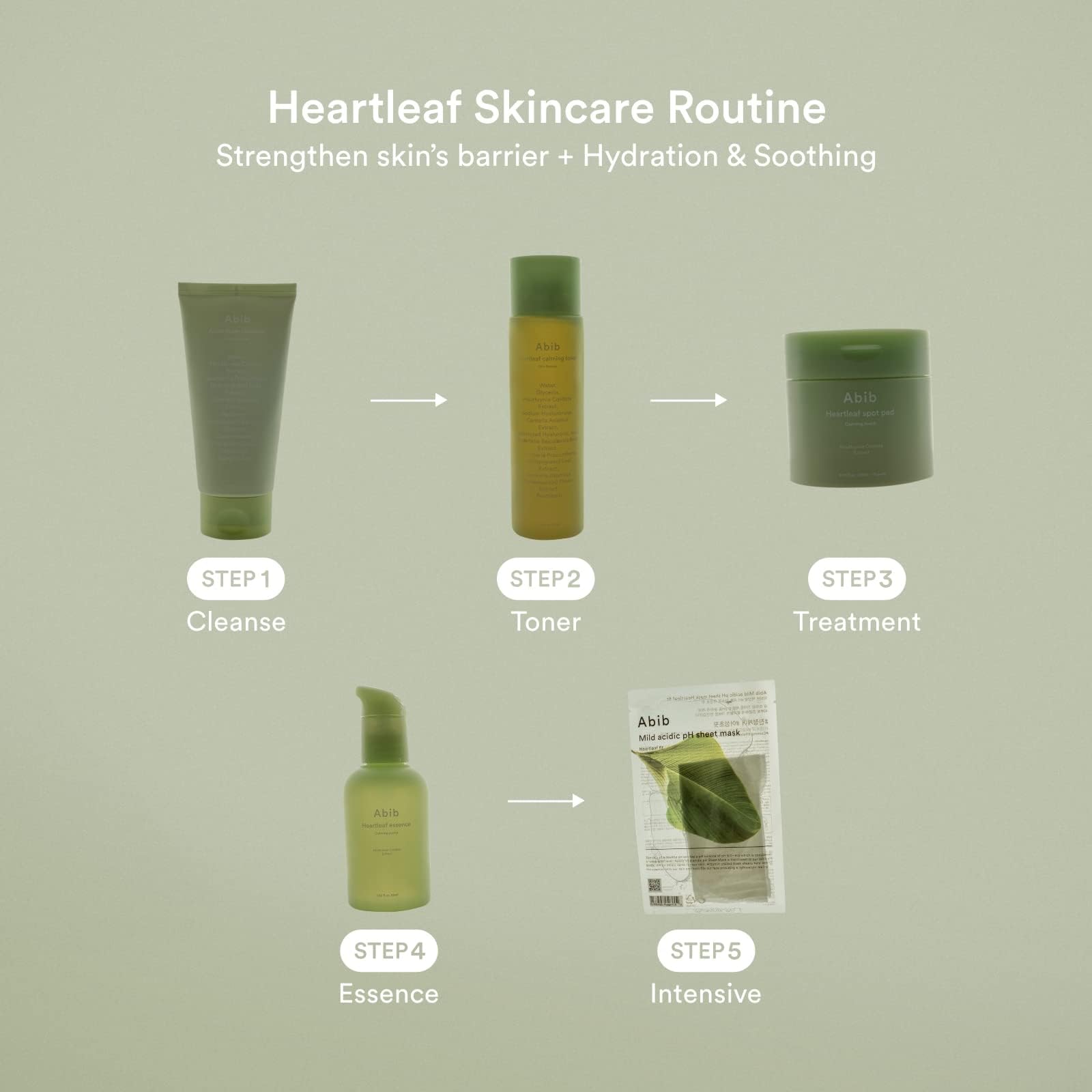 Abib Heartleaf Toner skincare routine shot for daily use
