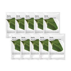 Abib mild acidic pH sheet mask heartleaf pack ready for gentle balance and calm skin.