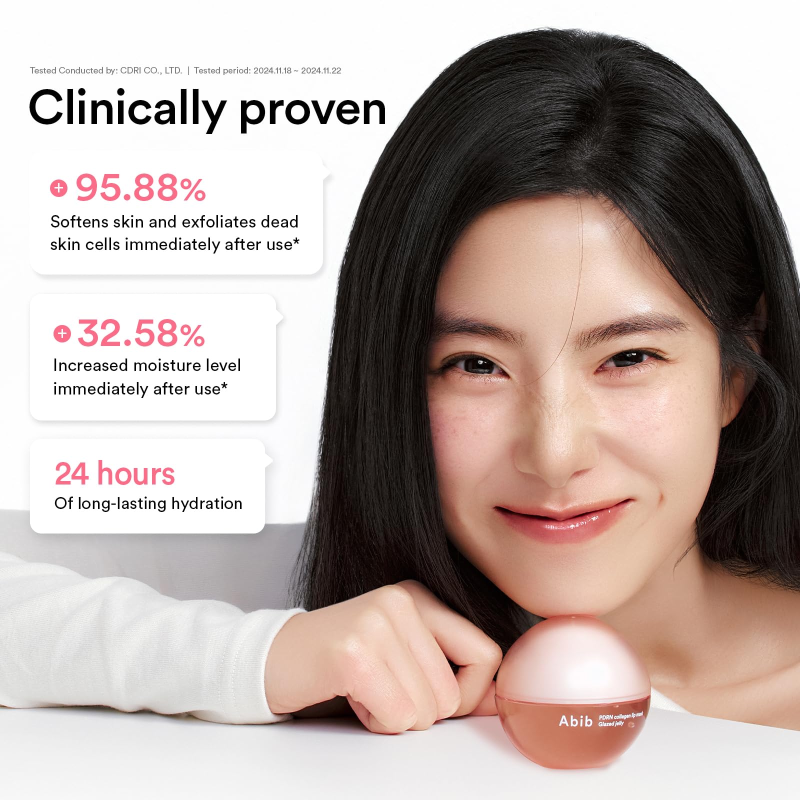 Abib PDRN Collagen Lip Mask hydration-shield technology in action