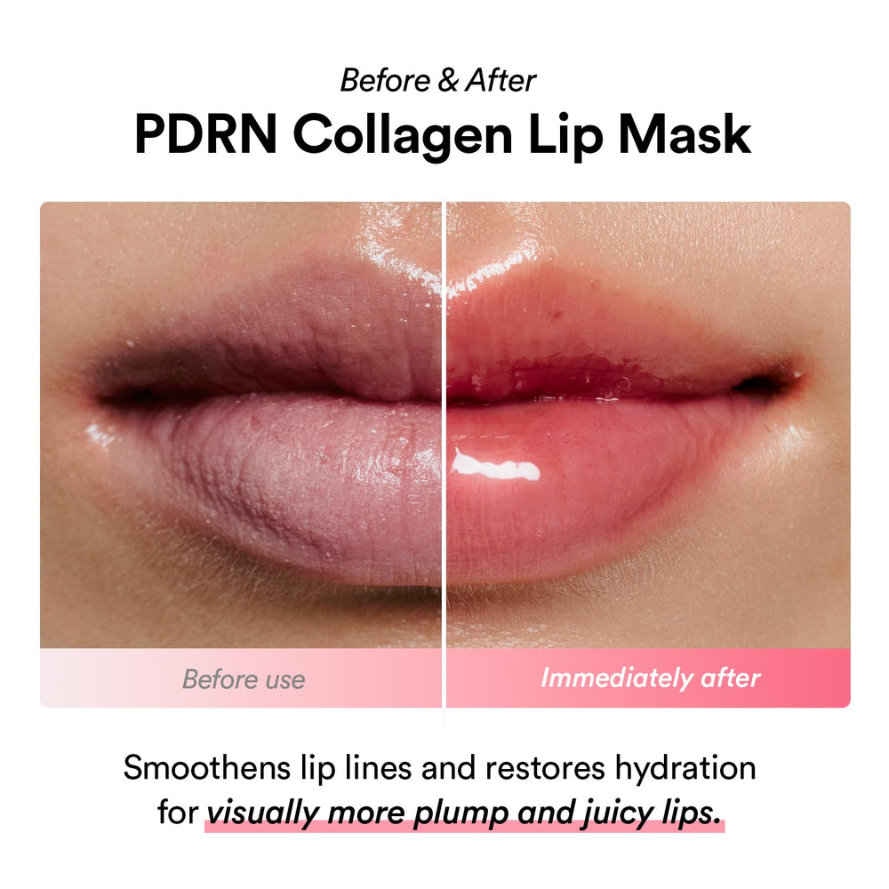 Abib PDRN Collagen Lip Mask texture glazed jelly demonstrates light application
