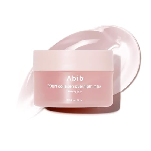 Abib PDRN Collagen Overnight Mask jar shows rich jelly for overnight hydration
