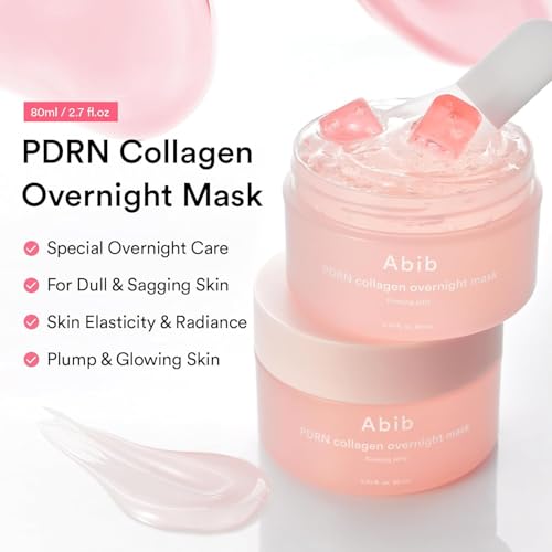 Abib PDRN Collagen Overnight Mask jelly texture for luxurious nightly application