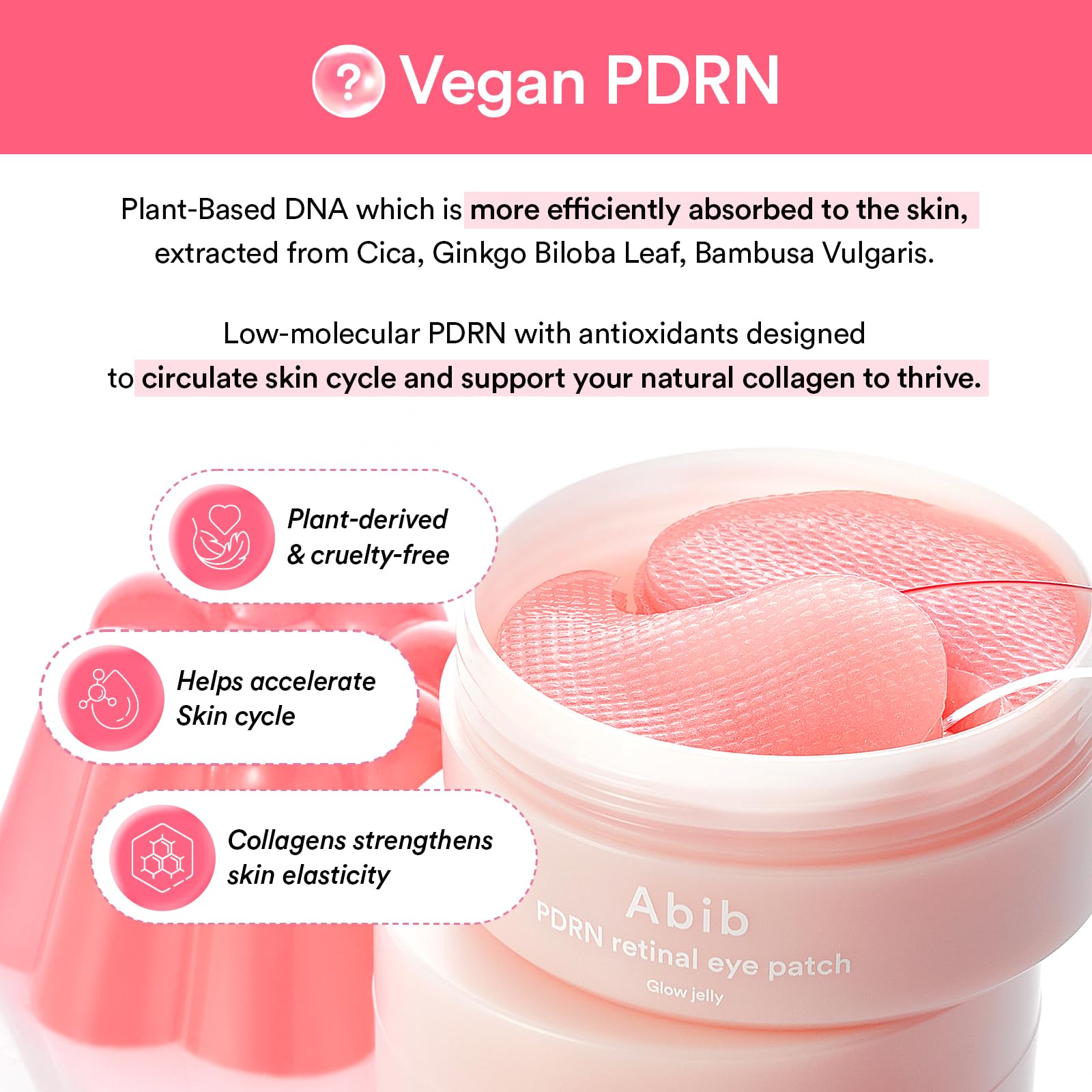 Abib jelly mask texture closeup emphasizes refreshing gel application