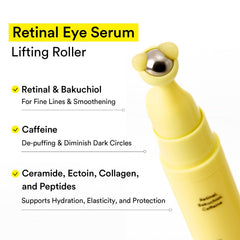 Abib retinal eye serum lifting roller application side view demonstrates precise delivery.