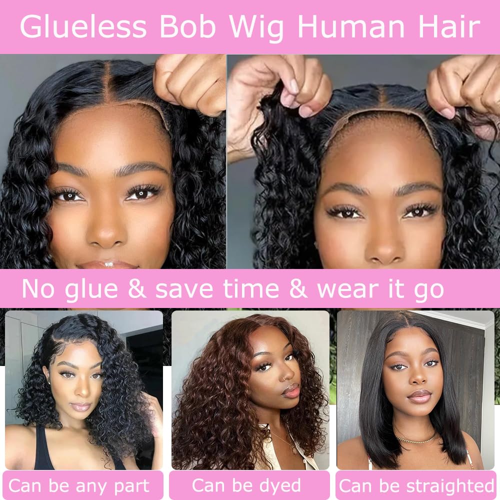 Ablvari Curly Bob Wig bleached knots close-up illustrates natural hairline melt for flawless blend
