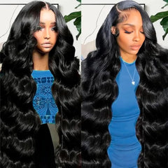 Ablyea 13x6 body wave wig closeup shows soft texture for daily wear