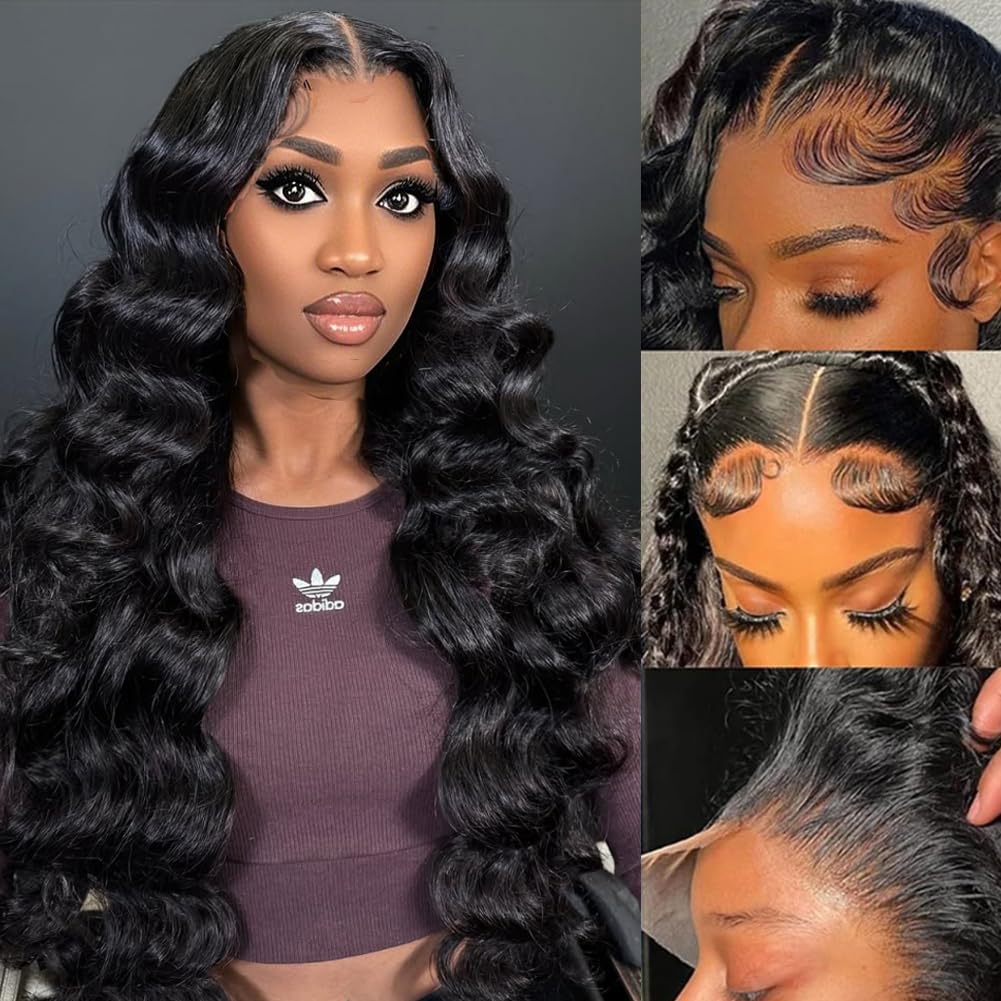 Ablyea 13x6 body wave wig dense density for fuller look in photos