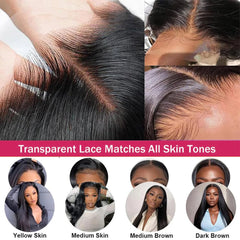 Ablyea 13x6 lace front wig baby hair detail for a soft edge