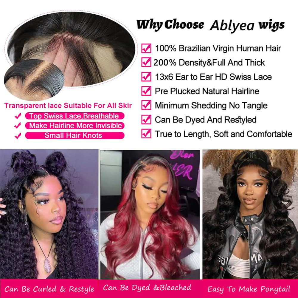 Ablyea Swiss lace provides natural scalp illusion for versatile parting