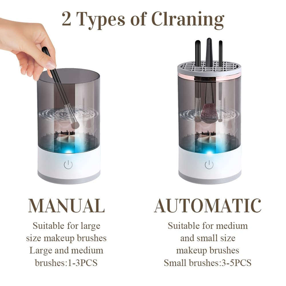 Abnaok cleaner connected via USB charging for convenient, portable use.