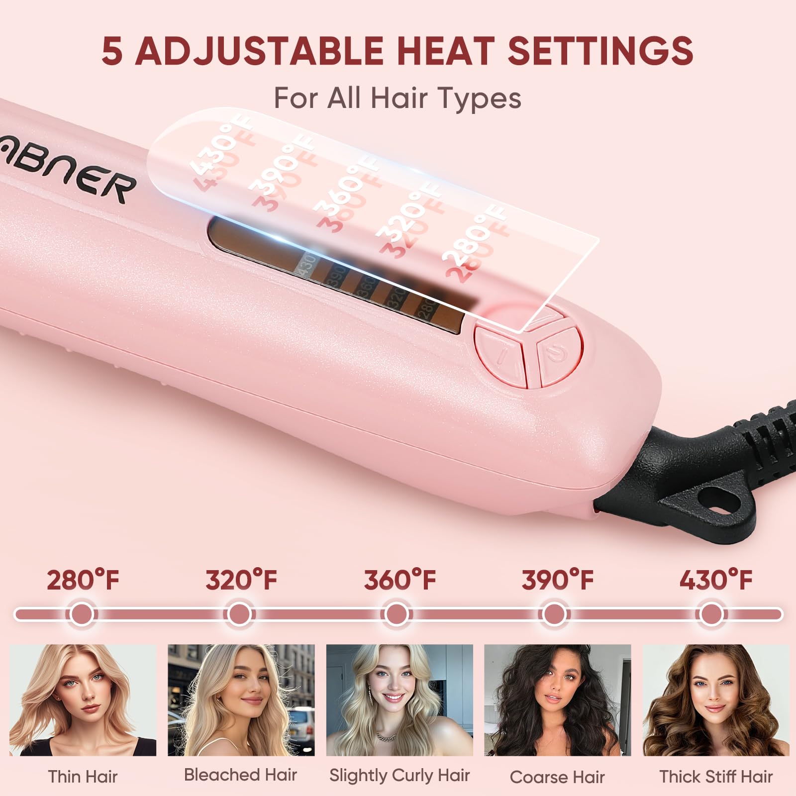 ABNER quick morning styling saves time while delivering salon-like curls