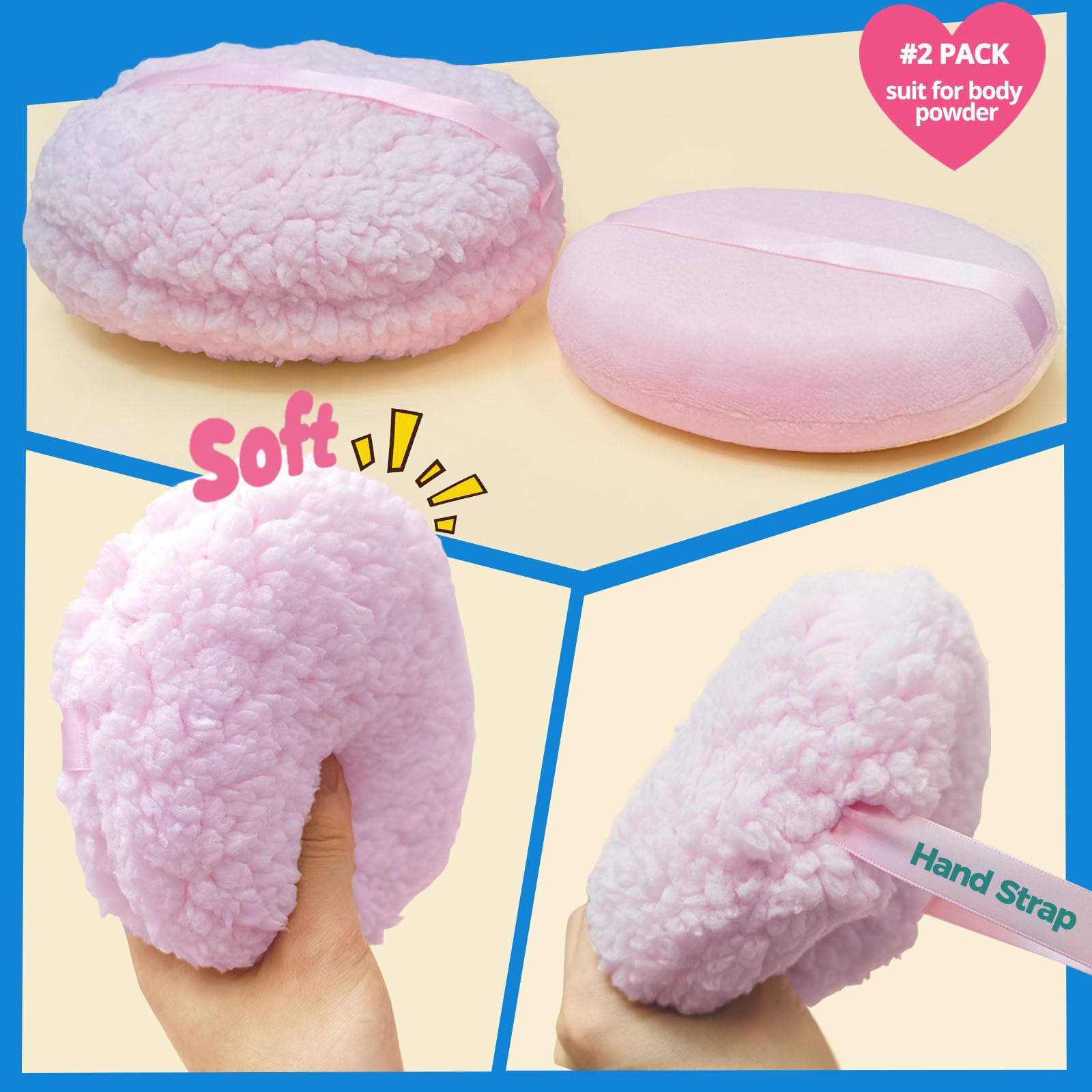 ABOLINE reusable-puff-set is washable and durable for repeated use.