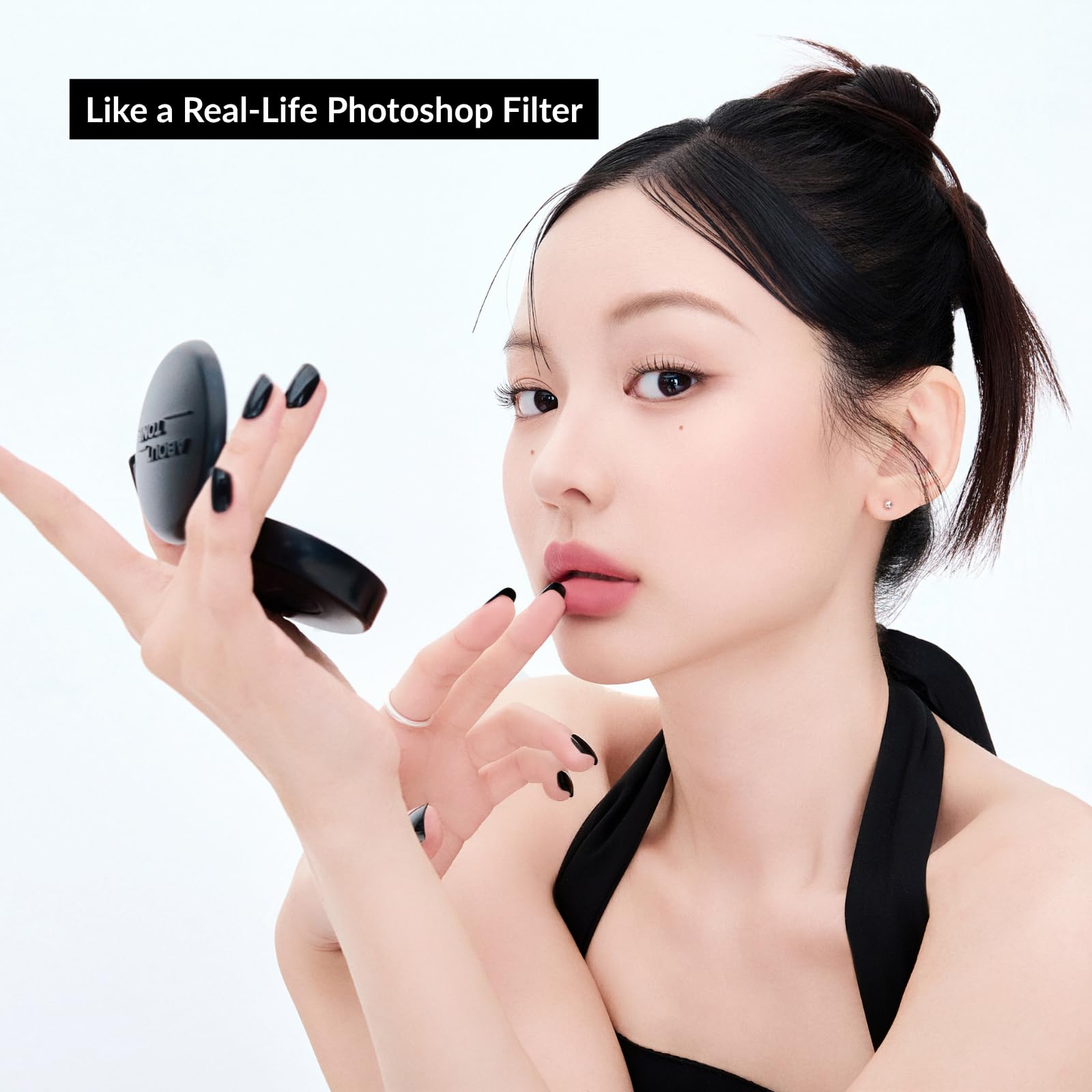 ABOUT TONE Blur Powder Pact puff included for precise touch-ups on the go