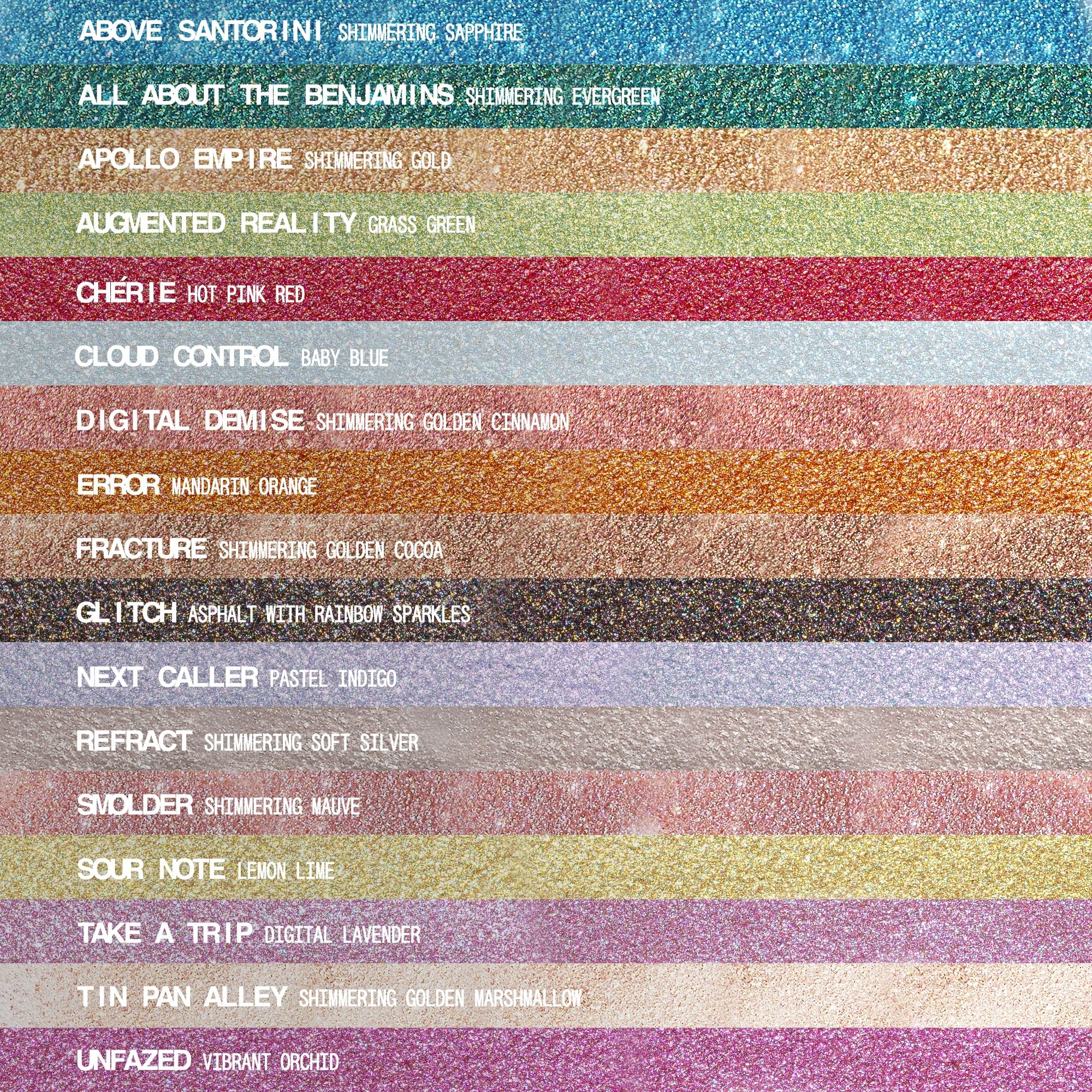aboutface Fractal Glitter Eye Paint Above Santorini vegan cruelty-free icon and clean formula
