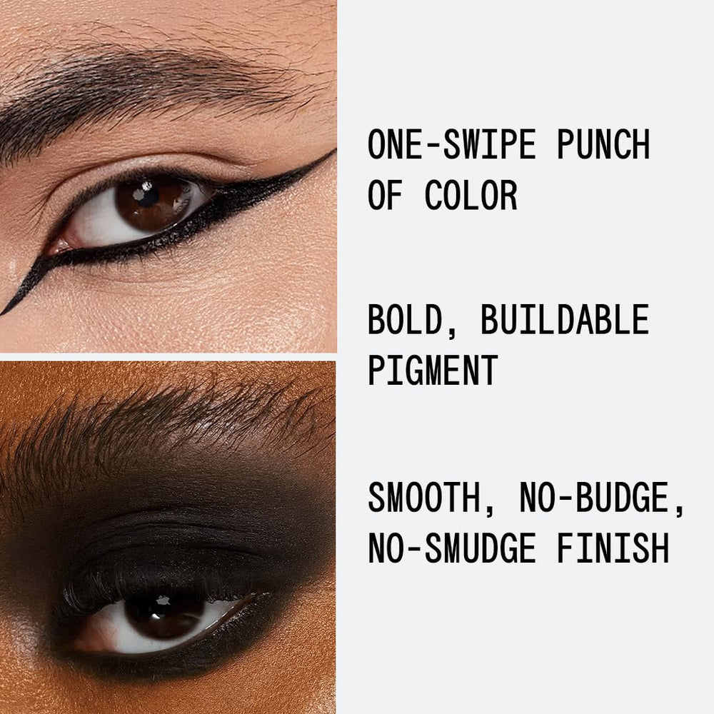 about-face Matte Fluid Eye Paint Art of Darkness swatches variety reveals diverse shades for any skin tone