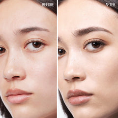 about-face THE PERFORMER skin swirl demonstrates breathable, buildable medium coverage for day-to-night versatility