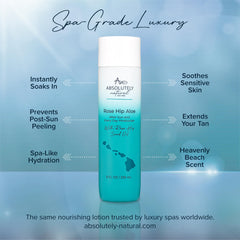 Absolutely Natural aloe vera gel swirl demonstrating soothing moisture