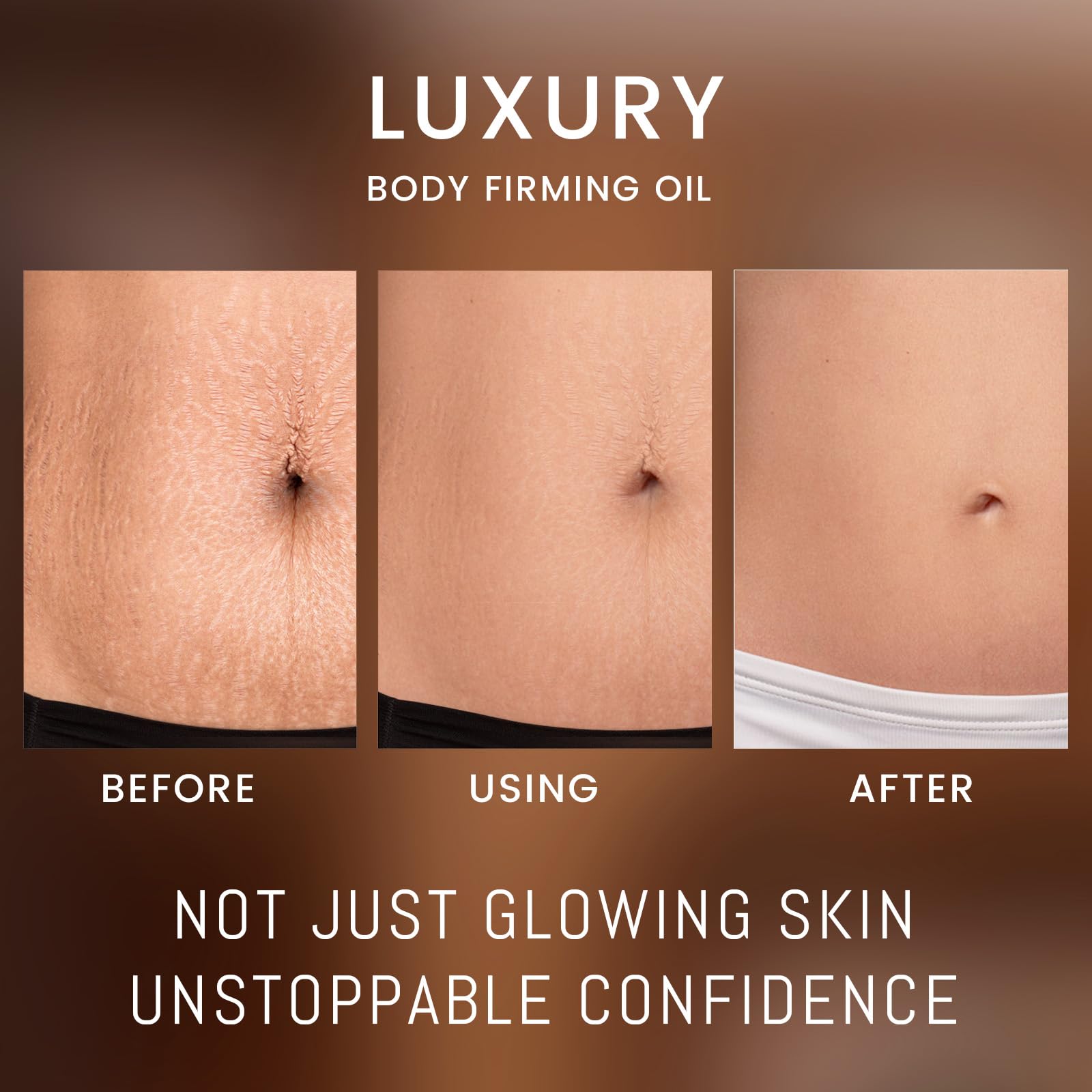 ABYST Body Firming Oil hand-application shot for targeted firmness massage.